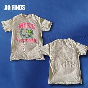 MTV Music Television 1981 Est. Graphic Tan T-Shirt